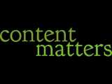 content matters